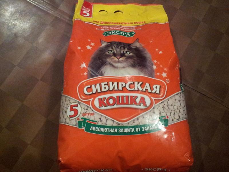 Наполнитель для кошачьего туалета «Сибирская кошка»