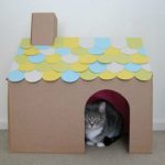 Дом для кошки из коробки