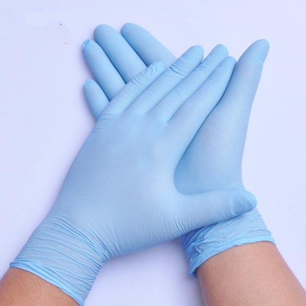 Одноразовые резиновые перчатки